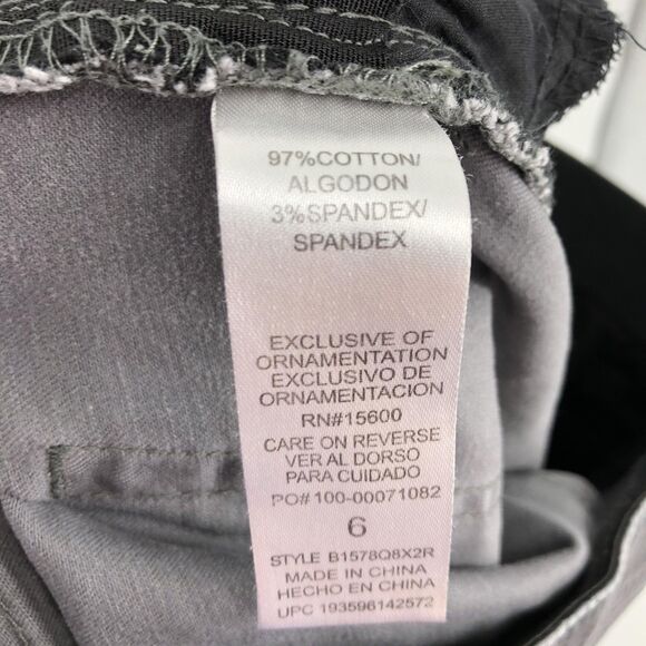 Democracy "Ab"solution Pants Womens 6 Camo Skinny Stretch Zipper Pockets Casual - Picture 8 of 15